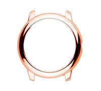 Toyvian Rose Gold Protective Case for Solar Smartwatch Lightweight Vacuum-plated Shell Scratch-resistant Watch Protector Cover Easy Installation Gift for Men and Women