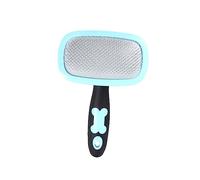 Toyvian Rotatable Pet Grooming Comb Large Blue with Dots for Dogs and Cats Ergonomic Massager Tool Removes Loose Hair Knots Dander and Dirt for Comfortable Hair Care