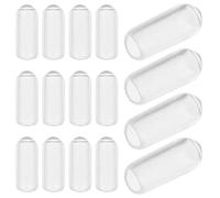 Toyvian Rubber Headband End Caps and Hair Band Tips 200pcs Inner Diameter 4.5mm for 7mm Bands Protective Covers for Women’s DIY Projects