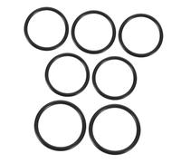 Toyvian Rubber Rings Wear-resistant Black Rubber Cushion Rings for Fixing Singing Bowl Set 7pcs The Sound Bowl for Buddhist Ritual Instruments and Use at Home