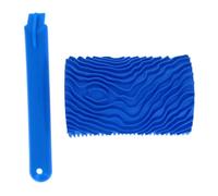 Toyvian Rubber Wood Grain Paint Roller Tool for Wall Decoration