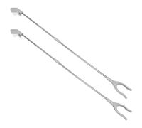 Toyvian Rubbish Picker Grabber Foldable Reacher Grabber 2pcs Extra Long 1M Lightweight Plastic Stainless Steel for Litter and Hard to Reach Places for Seniors Beach Trips