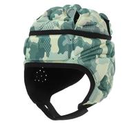 Toyvian Rugby Helmet for Soccer Protective Scrum Cap for Adults Breathable Headgear Comfortable Fit for Youth Goalkeepers Camouflage