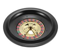 Toyvian Russian Roulette Table Game Wheel Roulette Table Party Wheel Table Game Party Game Poker Wood Russia Rotating European Style Plastic