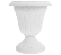 Toyvian Rustic Roman Column Succulent Planter Outdoor Urn Pedestal Flower Pot 25cm Vintage Plastic Pillar Planter for Home Event Wedding Decor