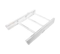 Toyvian Rustic Towel Ladder Rack Compact White Mini for Bathroom Hand Towel Holder and Kitchen Display Shelf