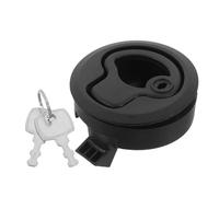 Toyvian Rv Cabinet Locking Latch with Handle and Lock Core Marine Hatch Latch Heavy Duty Flush Pull for Secure Boat and Caravan Cabinets