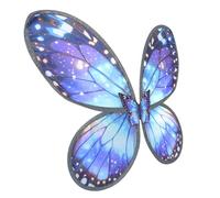 Toyvian s Butterfly Costume Wings for - Digital Print Purple Fairy Wings Shawl with Straps - for Birthday Parties Carnivals and Easter Celebrations