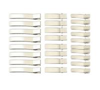 Toyvian Salon hair clips Alloy Hair Clips 60pcs Simple Double Prong Hairdressing Clips for Anyone Who Likes Handmade Headdress and Barber Shop Easy to Open Lightweight