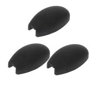 Toyvian Saxophone Side Key Protective Covers Rubber Cushions for Palm Keys - Easy to Clean Convenient Storage Black 3Pcs for Alto Tenor Soprano Saxophone Playing