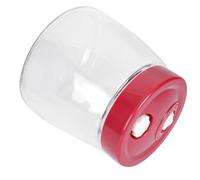 Toyvian Sealed Glass Food Jar with Cover for Household Pickle Making and Fermentation Transparent Bottle for Storing Enzymes Fruit Wine and Grains Kitchen Storage Container in Red