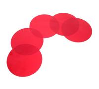 Toyvian Self-Adhesive Warm Light Correction Film: Light Diffuser Sheets, Color-Changing Gel Sheet Pet Lighting Filters for Lamps, Home Decor, Bedroom Living Room, Red (5pcs)