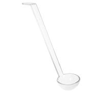 Toyvian Serving Ladle Cooking Soup Spoon Ergonomic Long Handle and Antislip Bent Tail for Catering Buffet and Sauce Serving, Lightweight and Easy to Clean