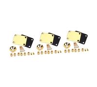 Toyvian Sets Professional Guitar Bass Parts Metal Neck Plate for Guitar Replacement Screws Ferrules