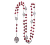 Toyvian Seven Sorrows Rosary Beads Necklace Catholic Beaded Chain Christian Spiritual Jewelry for Women Men Handmade Religious Prayer Necklace for Communion Daily Wear and Special