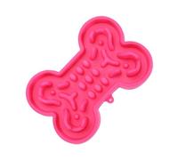 Toyvian Shaped Silicone Slow Feeder Dog Bowl Large Pink Color Prevents Engaging Design for Fun Eating Easy to Clean for Puppies and Dogs