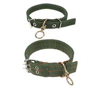 Toyvian Sheep Collars 2pcs Canvas Livestock Collars Thickened Sturdy Adjustable 48cm and 64cm for Farm Sheep Safety and Animal Traction Supplies