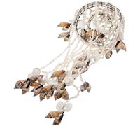 Toyvian Shell Wind Chime Conch Sea Shell Hanging Decor 23.58X5.89 Inch Suitable for Living Room and Outdoor Garden Ornament