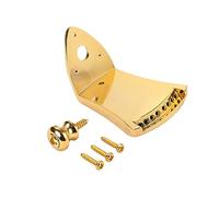 Toyvian Shiny Zinc Alloy Mandolin Tailpiece Decorative Triangle Plate Tailpiece Screws for Guitar Decoration
