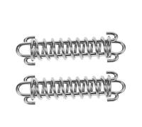Toyvian Shock Absorbing Spring Dog Leash Buffer 2Pcs Stainless Steel Heavy Duty with 41Kg Tension for Large Dogs Outdoor Use Including Tent Rope