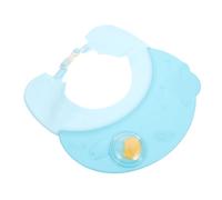 Toyvian Shower Cap Bathing Hat with Water-resistant Visor Curved Design for Easy Drainage No-sew Snap Closure Ear Protection and Haircut Shield for Boys Blue
