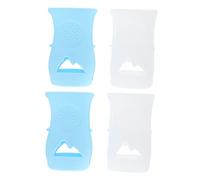 Toyvian Silicone Baby Bottle Sleeve Feeding Bottle Sleeve Anti-Slip Protective Cover 240ml Non-Toxic Feeding Accessory 4pcs Set Suitable for Travel and Daily Use Random Color