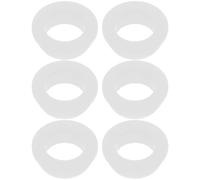Toyvian Silicone Cable Grommets High Temperature Resistance and Efficient Protection 6pcs White Flexible Material for Wires and Cables Suitable for Machinery Manufacturing and Electrical