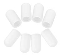 Toyvian Silicone Drumstick Tips Protective Caps White for 10pcs Lightweight Silicone Drumstick Ends, Easy Storage and Transportation Drum Practice Practicing at Home the Go