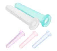Toyvian Silicone Eye Massage Cups Set with Exquisite Workmanship 5pcs Comfortable round Vacuum Suction Cups Random Color for Professional Cupping Therapy for Beauty Salon and Family Use
