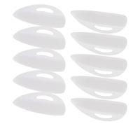 Toyvian Silicone Eyelash Perming Curler Shield Pads Straight Groove Lines 10 Pairs Easy to Maintain Lash Pads for Lash Lift, Suitable and Women Makeup Application