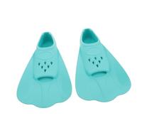Toyvian Silicone Short Swimming Fins for Adults and Flexible Snorkeling and Diving Flippers Lightweight Training Flippers for Swim Practice and Water Recreation Green