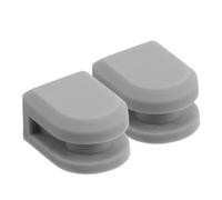 Toyvian Silicone Turntable Isolation Pads White 2pcs for Record Player with Anti-collision Protection and Easy Installation Vinyl Turntable Cushion for Home Décors and Music Space