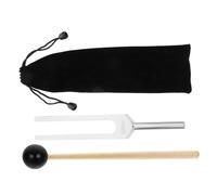 Toyvian Silver Aluminium Alloy Tuning Fork Set for Healing and Guitar Tuning with Creative Design, for Meditation and Ear Treatment, Includes Instrument Accessory