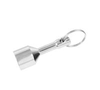 Toyvian silver magnet tester keychain for jewelry, iron magnet 6.00X1.80X1.80cm, material validation, travel use, 1pcs