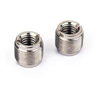 Toyvian Silver Metal Mic Screw Adapter Set 2 Pieces Easy to Use and Install Replacement Threaded Microphone Mount for Stand Compatibility