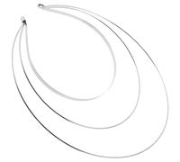 Toyvian Silver Tiara Crown Headband with Iron Curved Wire, Universal Fit and Versatile Hair Accessory for Women, Elegant Vintage Style Headpiece for Wedding and Cultural Events