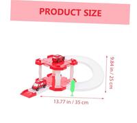 Toyvian Simulated Fire Truck Car for Fire Engine Model Vehicle Parking Garage Play Gift for Boys and Interaction