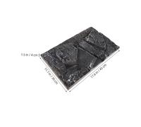 Toyvian Simulated Rock Background Panel for Reptile Tank Terrarium PU Material Decorative Aquarium Ornament Suitable for Turtle and Amphibian Habitats