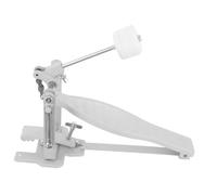 Toyvian Single Bass Drum Pedal Replacement Accessory for Jazz Drum Metal Construction with Silver Finish