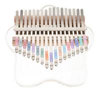 Toyvian Small Acrylic Kalimba Keys Finger Piano for Adults Music Accessory for Beginners and Musicians