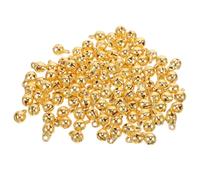 Toyvian Small Bells Mini Bell Charms 5Mm Metal Ornaments for Jewelry Making Crafting Accessories Suitable for Doll Clothes Decoration 100Pcs