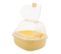 Toyvian Small Hamster Carrier Cage Transparent Travel Pet Cage for Hamsters Lightweight Outdoor Carrying Box with Half View Design for Pet Owners the Go
