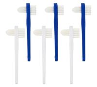 Toyvian Small Head Double-Head Toothbrush 6Pcs Denture Cleaning Brush for Braces and Gum Care Teeth Cleaning Tools