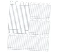 Toyvian Small Pets Playpen Panels White Iron Wire and Plastic Fence for Hamster Safety and Training Indoor Use Sturdy Compact Storage Pet Cage Isolation