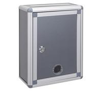 Toyvian Small Suggestion Box Mailbox With Lock Wall Hanging Complaint Suggestion Box Aluminium Alloy for Office and Home Letters Donations or Complaints
