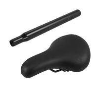 Toyvian Soft Bicycle Seat Cushion Pad with Tools Durable Bike Saddle for Balance Bikes and Scooters Easy Installation Secure Fit for Riding Needs