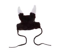 Toyvian Soft Cat Viking Horn Hat Cozy Winter Pet Headgear for Dogs Cats Adorable Costume Accessory for Pets for Parties Halloween
