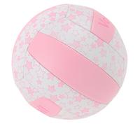 Toyvian Soft Indoor Volleyball for Entrance Examination and Training Thick Material with Control and Elasticity Pink Star Design Suitable for Student Matches and Practice