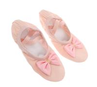 Toyvian Soft Sole Ballet Flats for Flexible Dance Shoes for Practice and Performances Comfortable Ballet Slippers for Young Beginners and Dance Classes Pink