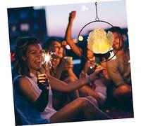 Toyvian Solar Angel Light Hanging Outdoor Garden Lamp Transparent Epoxy Decorative Solar Powered Lawn Ornament for Pathways Yards Pools Terraces Energy Saving Night Glow